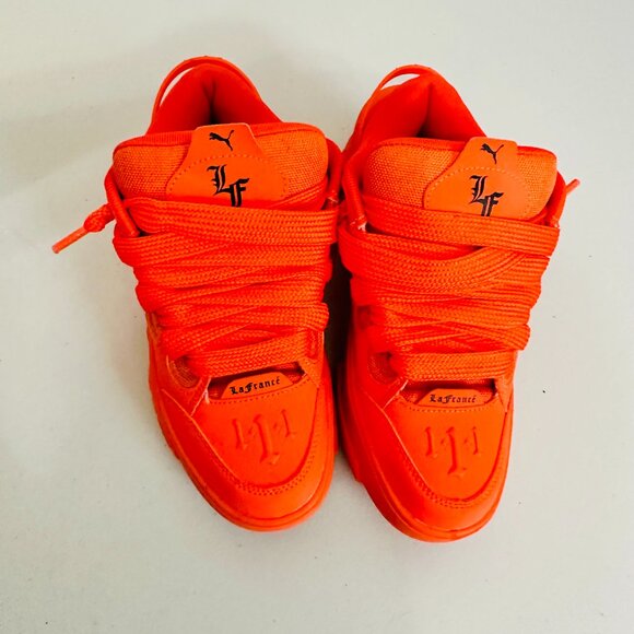 NEW PUMA LAMELO BALL LAFRANCE ASSIST ORANGE SMASH FASHION SNEAKERS - Picture 2 of 10